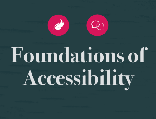 Good Design is Accessible: Foundations of Accessibility